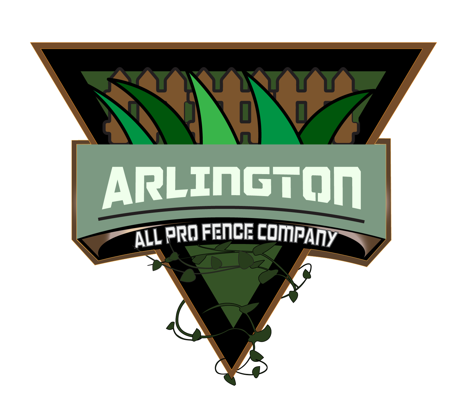 all pro arlington fence company logo
